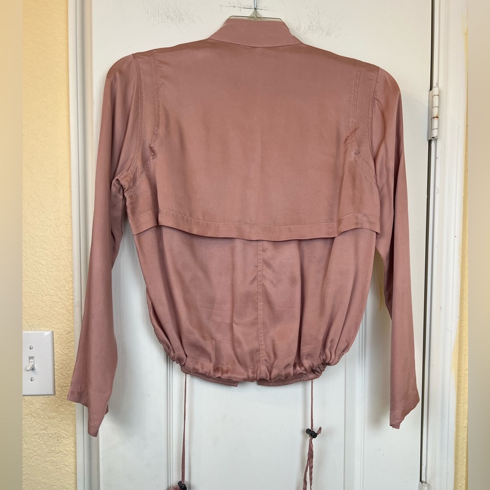 Rails Rowen Blush Pink Button-Front Utility Jacke… - image 3